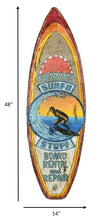 Vintage Surfshop Advertisement Surfboard Wall Décor