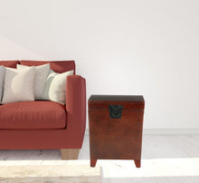 Brown Solid Wood Square End Table 24