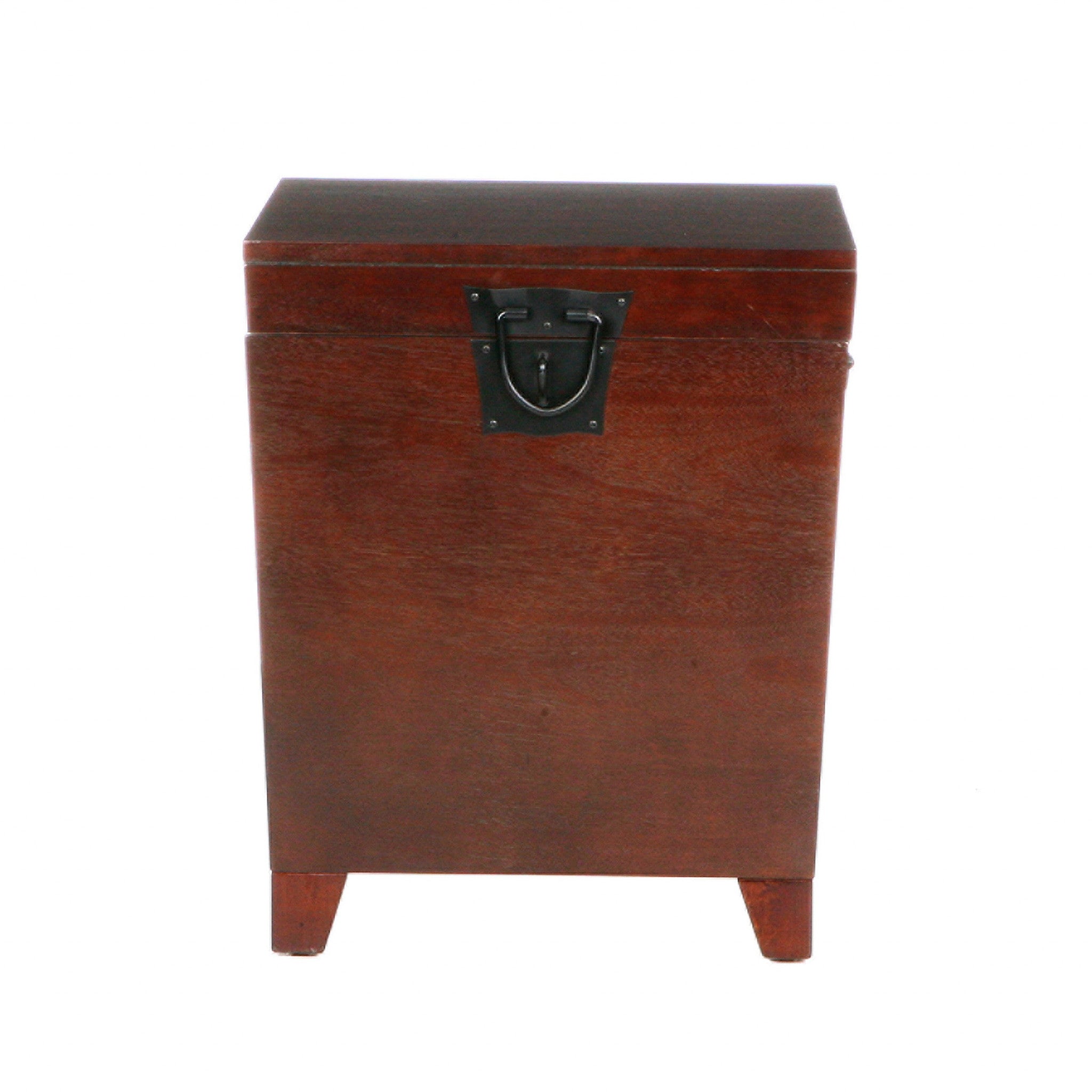 Brown Solid Wood Square End Table 24"