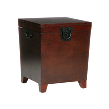 Brown Solid Wood Square End Table 24