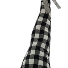 Black and White Buffalo Plaid Standing Gnome