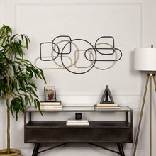 Black and Gold Metal Wire Design Wall Décor