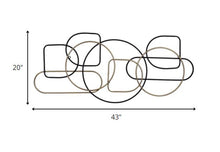 Black and Gold Metal Wire Design Wall Décor