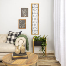 Macetero de metal dorado y negro