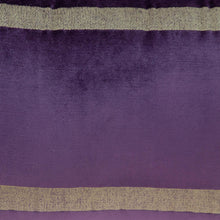 Boho Purple with Gold Fringe Decorative Lumbar Throw Pillow