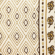 Gold and Bronze Embroidered Decorative Throw Pillow