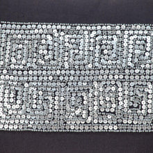 華麗灰色帶銀色亮片腰靠枕