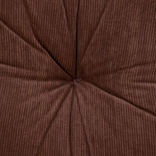 Corduroy Styled Dark Brown Tufted Floor Pillow