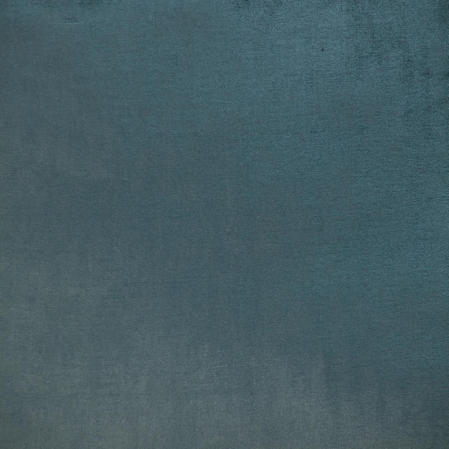 Reversible Gray and Teal Square Velvet Throw Pillow