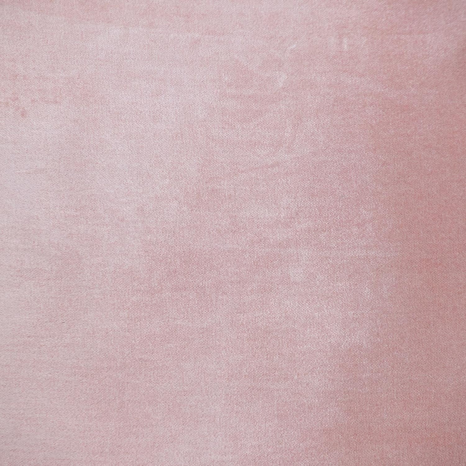 Pink and White Reversible Velvet Throw Pillow