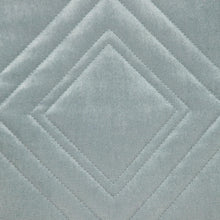 Gray Quilted Diamonds Velvet Solid Color Throw Pillow