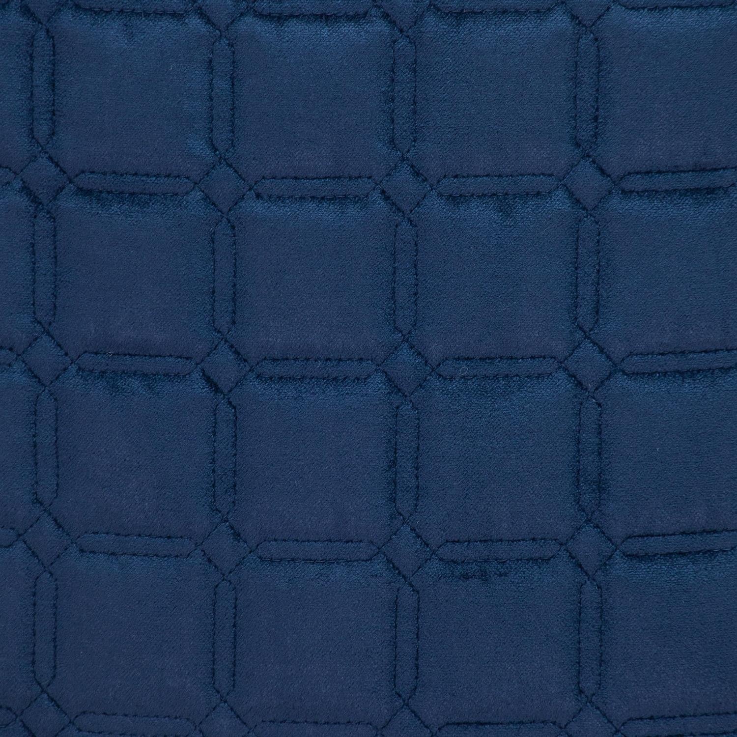 Navy Blue Quilted Decorative Throw Pillow