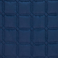 Navy Blue Quilted Decorative Throw Pillow