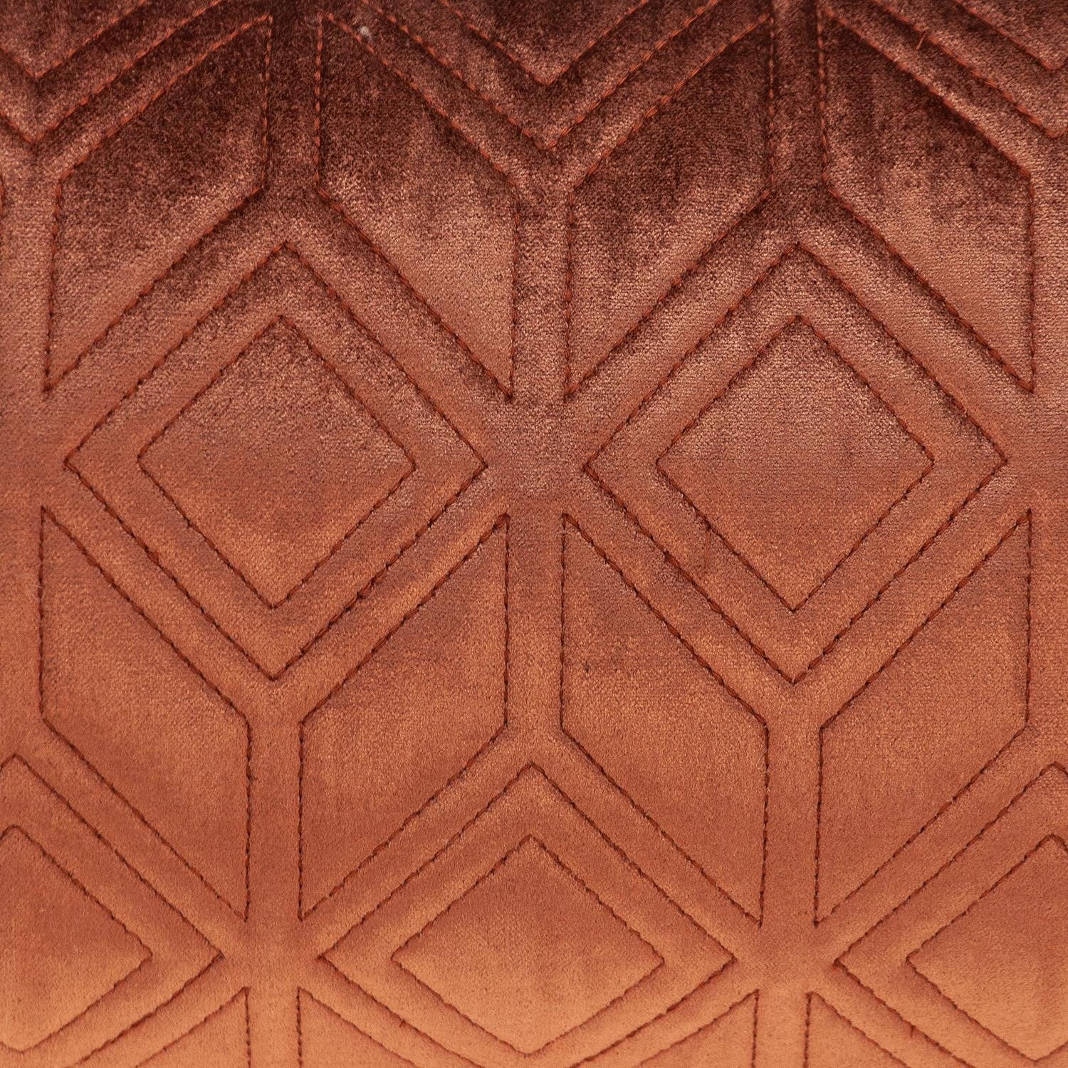 簇絨鑽石赤土天鵝絨腰枕