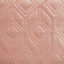 Cojín decorativo de terciopelo dorado rosa con diamantes insertados