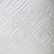 Quilted White Decorative Throw Pillow