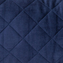 Tufted Diamond Navy Transitional Lumbar Pillow