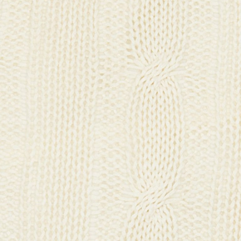 Suéter de punto marfil a rayas Cojín