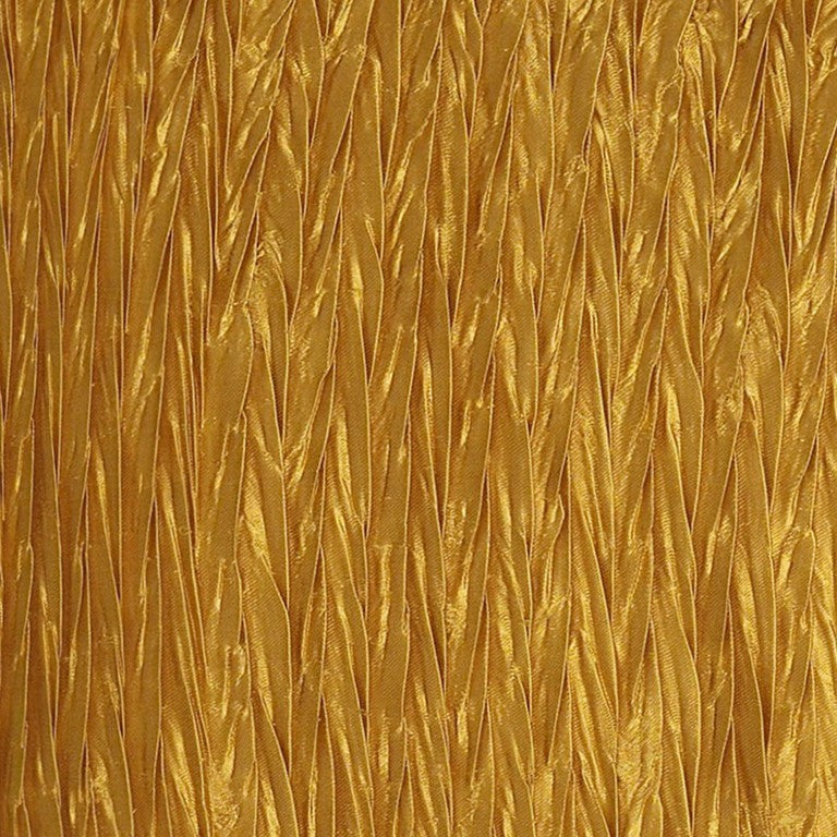 Gold Crinkle Down Filled Throw Pillow