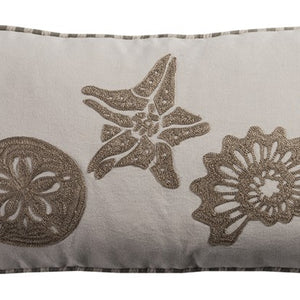 Cojín Lumbar Decorativo Marfil Caqui