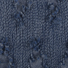 Navy Blue Twisted Chevron Pattern Throw Pillow