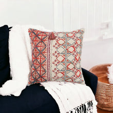 Brown Ivory Tribal Textured Pillow