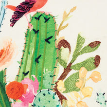 Jardín Botánico Verde Blanco Cojín