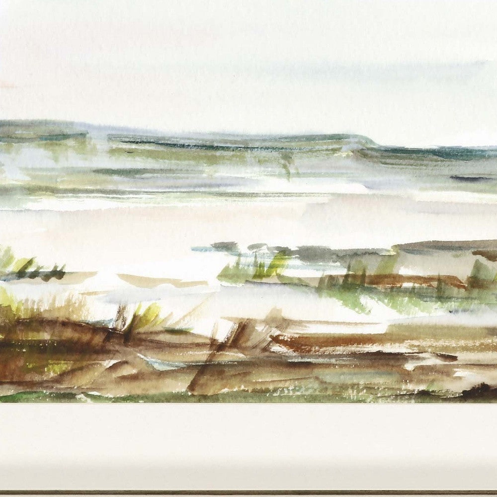 Overcast Wetland Ii Framed Art Silver Picture Frame Print Wall Art