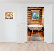 Bath House Bath Tub White Framed Print Wall Art