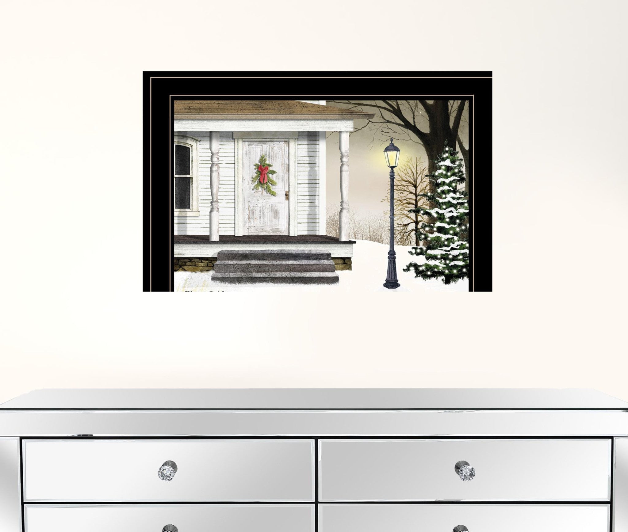 Peace On Earth 3 Black Framed Print Wall Art