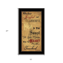 Sound Of The Soul 2 Black Framed Print Wall Art