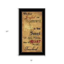 Sound Of The Soul 2 Black Framed Print Wall Art