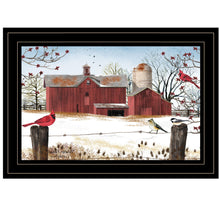 Winter Days Black Framed Print Wall Art