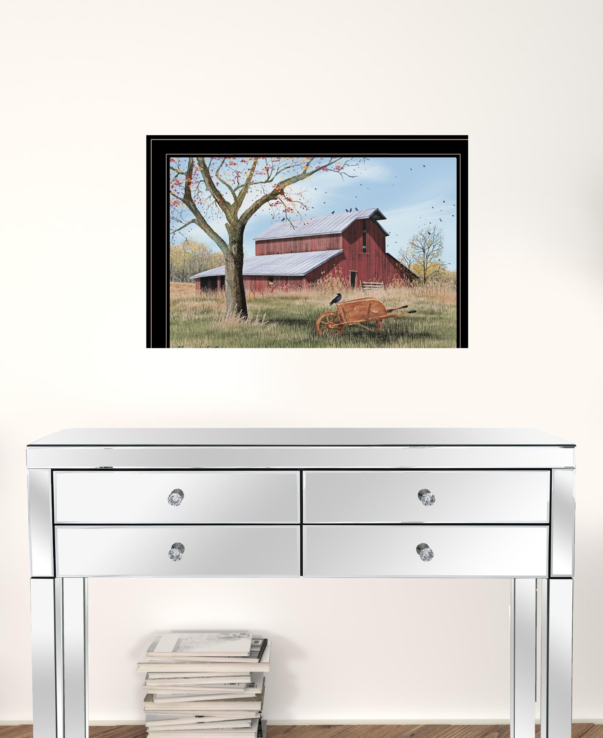 Summers End 4 Black Framed Print Wall Art