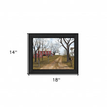The Old Dirt Road 1 Black Framed Print Wall Art