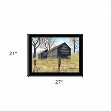 Treat Yourself Mail Pouch Tobacco Barn Black Framed Print Wall Art