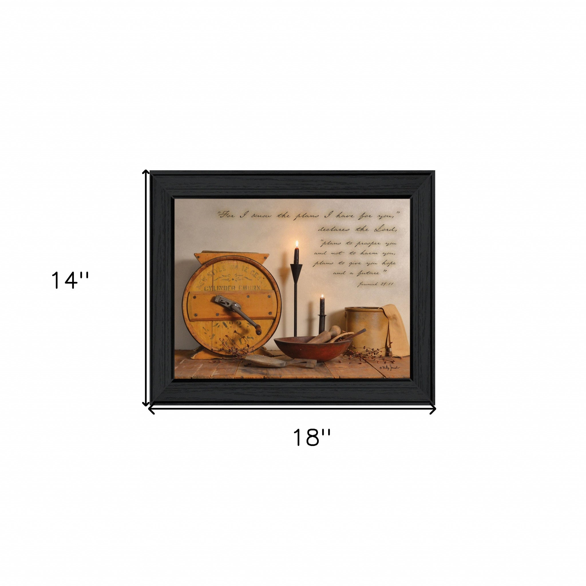 The Plans I Have For You 2 Black Framed Print Wall Art