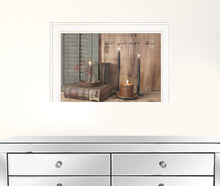 Let Your Light Shine 1 White Framed Print Wall Art