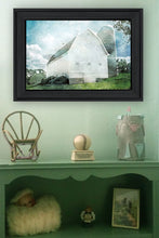 White Barn 2 Black Framed Print Wall Art