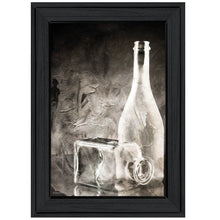 Moody Gray Glassware Still Life 2 Black Framed Print Wall Art
