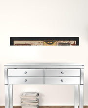 Village Welcome Black Framed Print Wall Art