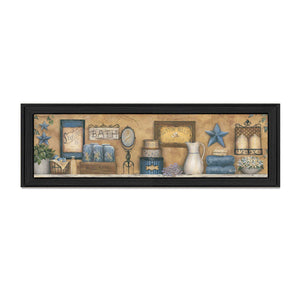 Starlight Bath 1 Black Framed Print Wall Art