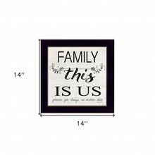 Family This Is Us Forever Black Framed Print Wall Art