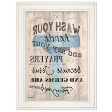 Bathroom Humor 1 White Framed Print Wall Art