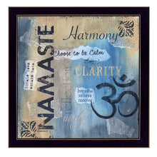 Yoga Series - Namaste Black Framed Print Wall Art