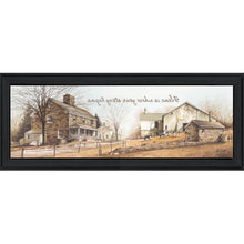 Home Begins Your Story Black Framed Print Wall Art