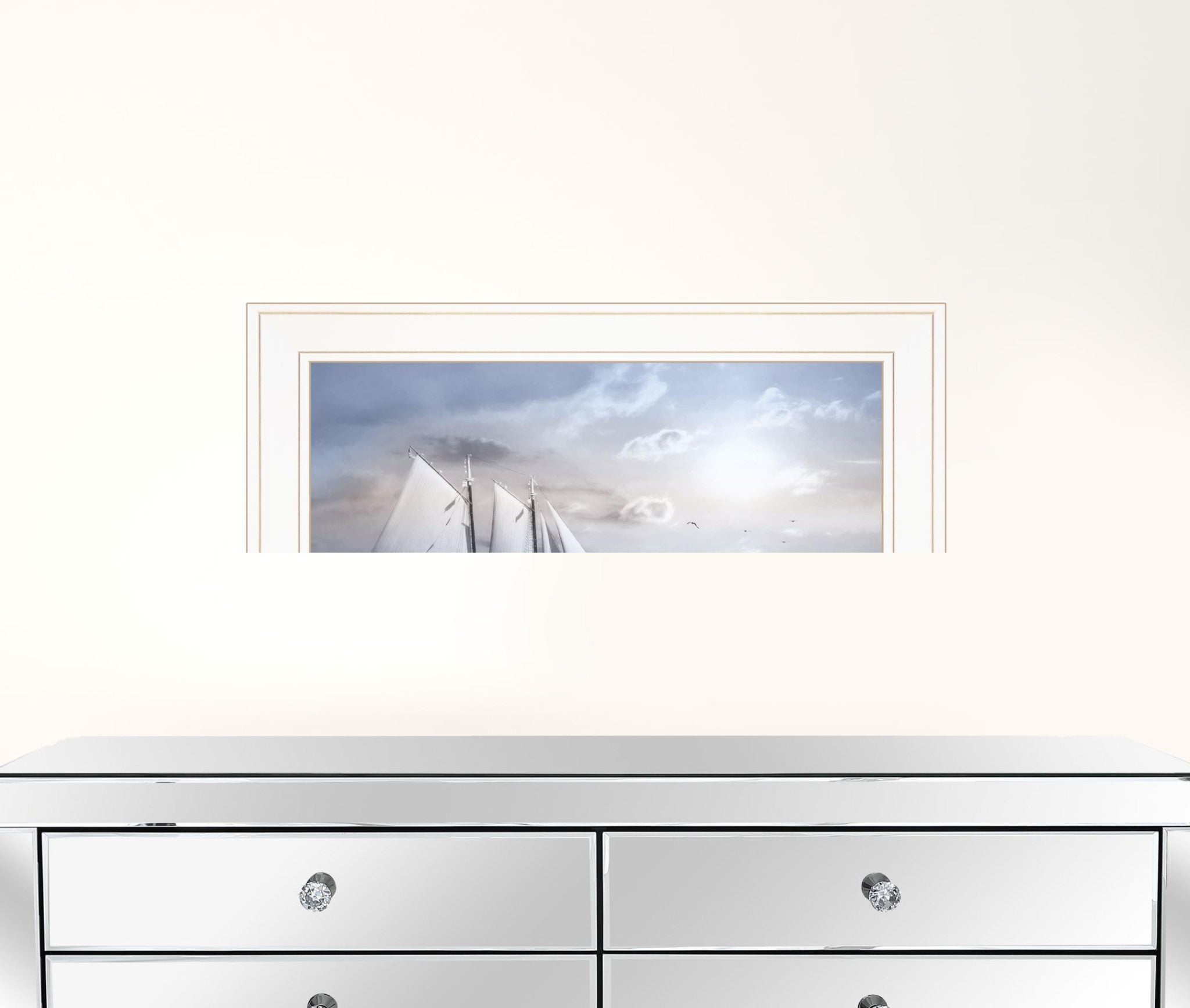 Adventure On The Seas 1 White Framed Print Wall Art