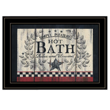 Hot Bath 14 Black Framed Print Wall Art