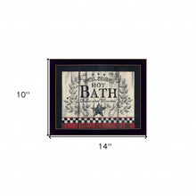 Hot Bath 15 Black Framed Print Wall Art