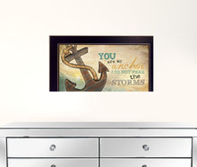 You Are My Anchor Black Framed Print Wall Art
